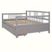 Red Barrel Studio® Zaevion Bed Wood in Gray | 35.4 H x 57.5 W x 78.2 D in | Wayfair 77CCE9B0E7444EBBA73E2700516031E9