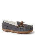 Fireside By Dearfoams Alice Springs Genuine Shearling Moccasin - Womens 9 Grey Slipper Medium