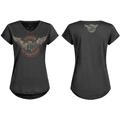 Rokker Wings T-Shirt Donna, nero, dimensione XL per donne