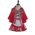 Robe chaperon rouge pour filles ensembles de vêtements pour enfants robe pour enfants mère des