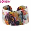 Bonsny – Bracelets Labrador à motif de chien pour femmes bijoux de fête accessoires de printemps