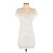 Top 10 Casual Dress - Bodycon Scoop Neck Short sleeves: Ivory Print Dresses - Women's Size Small