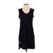 J.Crew Factory Store Casual Dress - Shift Scoop Neck Sleeveless: Black Print Dresses - Women's Size X-Small