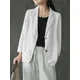 ZANZEA-Blazer en coton à manches longues pour femmes pardessus à bouton unique tunique monochrome