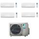 Climatiseur réversible Quadri-split Daikin bluevolution 4MXM80 3500W + trois 1500W R32 a++