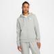 Nike Hoodie "NSW CLUB FLC FZ HOODIE STD" Damen dk grey heather/white, Gr. XL, Baumwolle, mit Reißverschluss