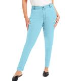 Plus Size Women's June Fit Skinny Jeans by June+Vie in Light Blue (Size 14 W)