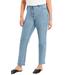 Plus Size Women's June Fit Straight-Leg Jeans by June+Vie in Light Blue (Size 12 W)