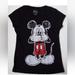 Disney Tops | Disney Mickey Mouse T Shirt Top Size Large Medium. | Color: Black/White | Size: M