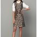 J. Crew Dresses | J.Crew Leopard Print Sleeveless Mini Shift Dress Petite Size 2p | Color: Black/Tan | Size: 2