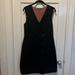 Anthropologie Dresses | Anthropologie Lil Asymmetrical Cotton Button Wrap Dress Sleeveless Black Sz 10 | Color: Black | Size: 10