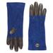 Gucci Accessories | Gucci Marmont Logo Suede & Leather Gloves | Color: Black/Blue | Size: 6 1/2