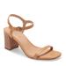 Madewell Shoes | Madewell The Hollie Ankle Strap Sandal In Leather Color: Earthen Sand | Color: Tan | Size: 9.5