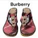 Burberry Shoes | Burberry Pink Nova Check Espadrille Wedges Shoes Women's Size 40 Made In Spain | Color: Pink | Size: 40eu
