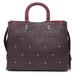Coach Bags | Coach Rogue Prairie Rivets Tote Bag Dark Red Oxblood Leather Rivet Handbag New | Color: Purple | Size: Os