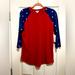 Lularoe Tops | Lularoe Randy Shirt Medium New 4th Of July American America | Color: Blue/Red | Size: M