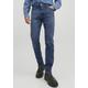 Regular-fit-Jeans JACK & JONES "CLARK EVAN" Gr. 34, Länge 34, blau (bluedenim) Herren Jeans Regular Fit