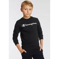 Sweatshirt CHAMPION "Crewneck Sweatshirt" Gr. XL (164/170), schwarz Kinder Sweatshirts