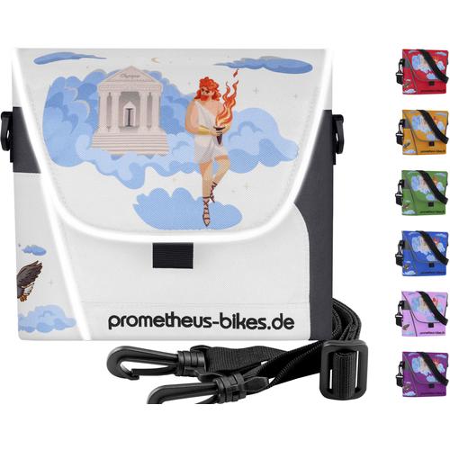 „Fahrradtasche PROMETHEUS BICYCLES „“Lenkertasche““ Taschen Gr. B/H/T: 20 cm x 19 cm x 7 cm, weiß Fahrradtaschen“