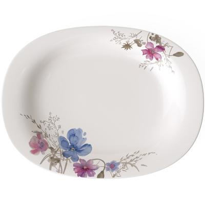 Villeroy & Boch Servierplatte Mariefleur Gris Basic Länge 34 x Breite 26 Höhe 3,2 cm Image