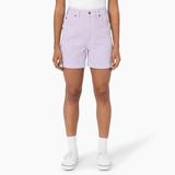 Dickies Women's Regular Fit Hickory Stripe Shorts, 5" - Purple Rose Size 25 (FRR04)