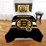 Sweet Home Collection NHL Boston Bruins Officially Licensed Comforter & Sham Set Polyester/Polyfill/Microfiber | Wayfair NHL-CMF-BRUNS-TX