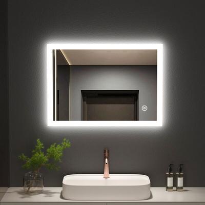 Badspiegel mit Beleuchtung 70x50 Badezimmerspiegel Kaltweiß led Energie Wandspiegel mit