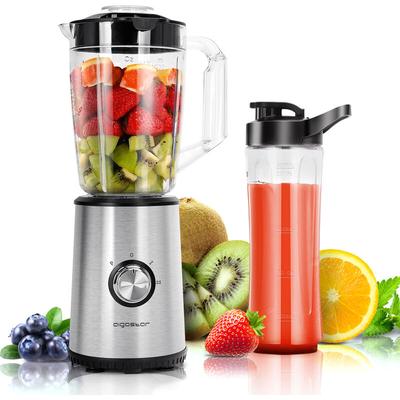 Aigostar - Mixer Smoothie Maker,Edelstahl Standmixer mit 1 Liter Kapazität und 600ml Image