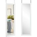 Relax4life - Specchio Sospeso Rettangolare, Specchio da Appendere alla Porta o alla Parete,