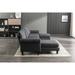 U-shape Sectional Sofa Polyester Fabric 4 Seater Sofa Lounge Chaise Living Room Couch with Ottoman Included