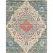 White 60 x 36 x 63 in Indoor Area Rug - Bungalow Rose Mckenley 3'X5' Blue Red Hand Woven Diamond Medallion Indoor Area Rug Jute & | Wayfair