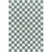 Gray/White 120 x 96 x 0.39 in Area Rug - AllModern Jenna Teal Hand Tufted Area Rug Wool | 120 H x 96 W x 0.39 D in | Wayfair