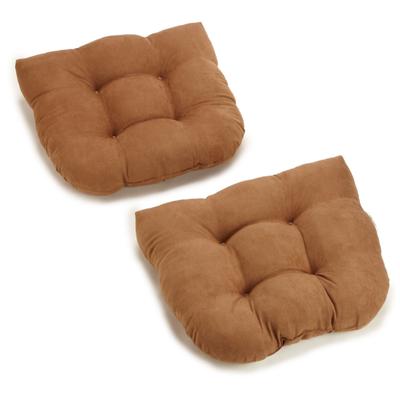 19-inch U-Shaped Microsuede Chair Cushion (Set of 1, 2, or 4)