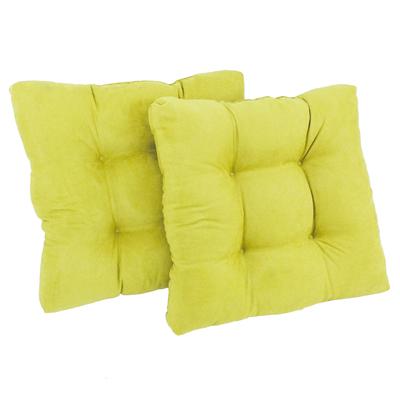 19-inch Square Microsuede Chair Cushion (Set of 1, 2, or 4) - 19 x 19
