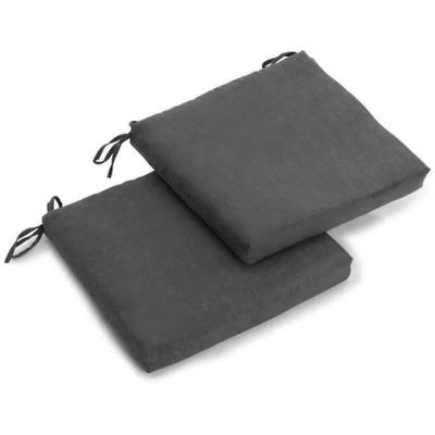 20-inch by 19-inch Microsuede Chair Cushion with T...