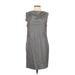 Gap Casual Dress - Shift: Gray Solid Dresses - Women's Size 8