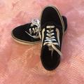 Vans Shoes | Black And White Van Canvas/ Suede Tennis Shoe | Color: Black/White | Size: 8