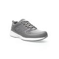 Wide Width Men's Life Walker Sport Sneakers by Propet in Dark Grey (Size 10 1/2 W)