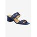 Wide Width Women's Keetana Sandals by J. Renee in Navy (Size 9 1/2 W)