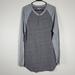 Lularoe Shirts | Lularoe Mark Long Sleeve Henley Dark Gray And Green/Gray Large | Color: Blue/Gray | Size: L