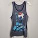 American Eagle Outfitters Shirts | American Eagle Nwot I Love Hot Beaches Graphic Tank Top Men's Size Extra Small | Color: Blue/Gray | Size: Xs