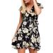 Free People Dresses | Free People French Quarter Floral Mini Dress In Black | Color: Black | Size: S