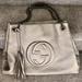 Gucci Bags | Gucci Soho Tote Bag Leather Silver $2300 Exc Cond! | Color: Gray/Silver | Size: Os
