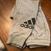 Adidas Pants | Adidas Logo Sweatpants Size M Like New | Color: Black/Gray | Size: M