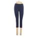 Under Armour Leggings Skinny Leg Cropped: Blue Solid Bottoms - Women's Size Small