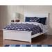 Nantucket Full Platform Bed with Matching Footboard in White