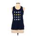 SoulCycle Active Tank Top: Blue Print Activewear - Women's Size Medium