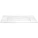 Nicole Fantini Collection Plastic Lillian Tablesettings Serving Clear Tray, 12X18" Inches - Set Of 12 in White | Wayfair LT60293-12