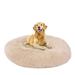 Sanmadrola Dog Bed for Medium Dogs 30in Calming Dogs Bed & Cat Dog Washable-Round Cozy Soft Pet Bed Donut Cuddler Round Anti-Anxiety Dog Beds Fits up to 45 lbs Pets Beds Gray Coffee