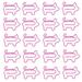 Wozhidaoke Paper Clips for Kids Animal Shaped Paperclip Fun Paper Clips Assorted Colors Paperclip Coated Paper Clips Bookmark Clips Office Supplies for Document Organizing 20 Counts Hot Pink 7*5*1